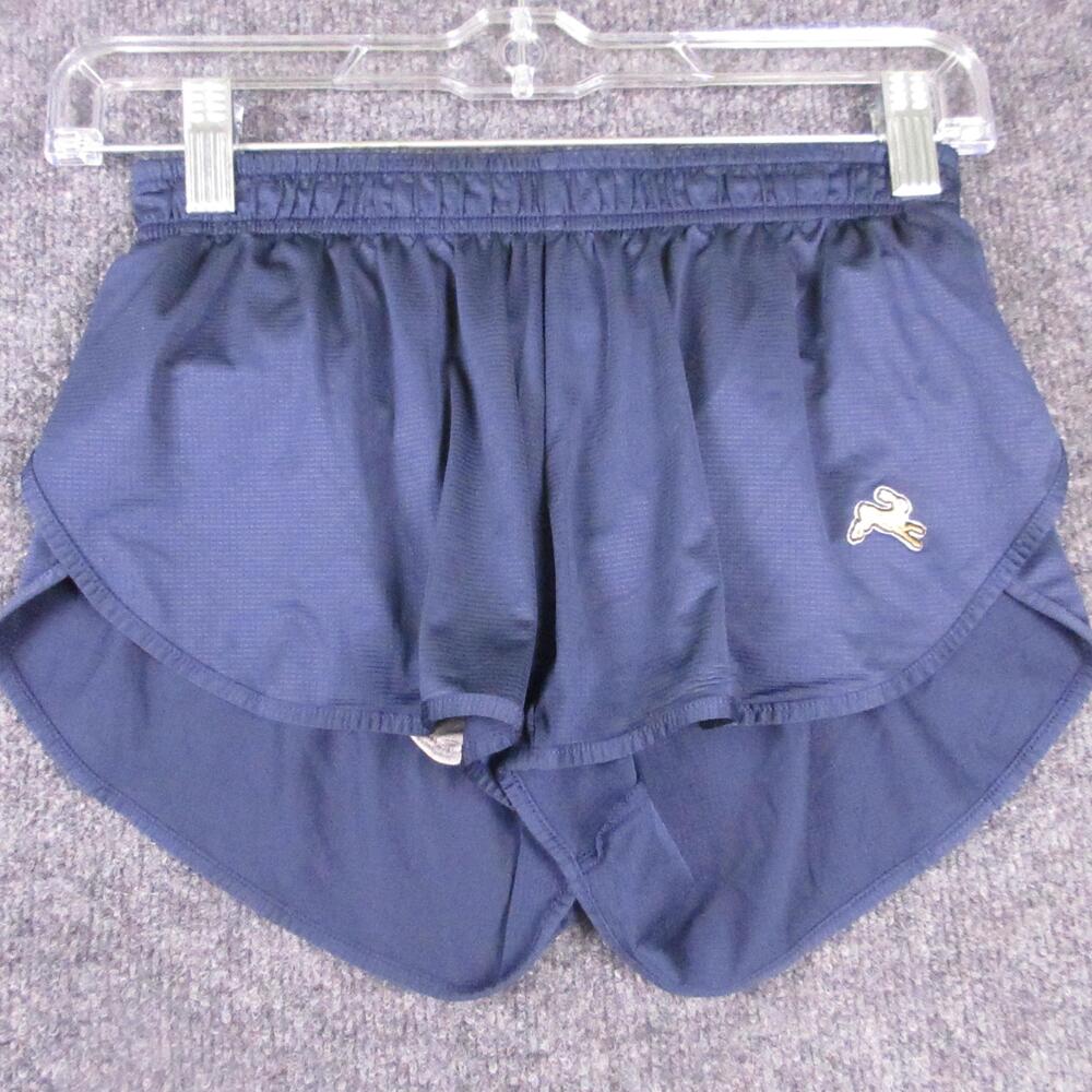 Tracksmith Shorts Mens XS Blue Split Mesh Lined Running Athletic Elastic Waist